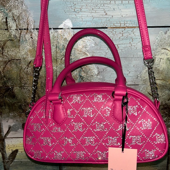 Juicy Couture NWT Rhinestones Satchel Bag - Picture 4 of 10